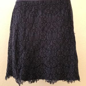 Forever 21 mesh navy skirt
